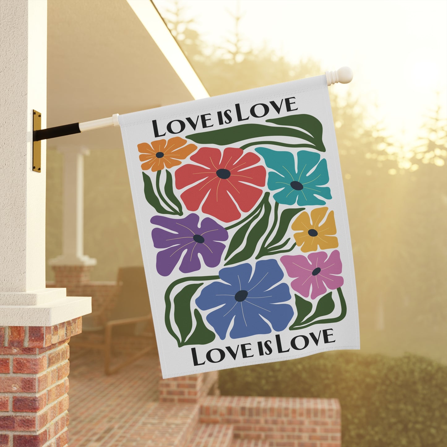Floral Pride Garden & House Flag