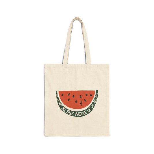 Free Palestine Canvas Tote