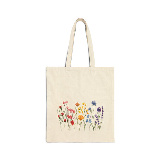 Pride Wildflower Cotton Canvas Tote