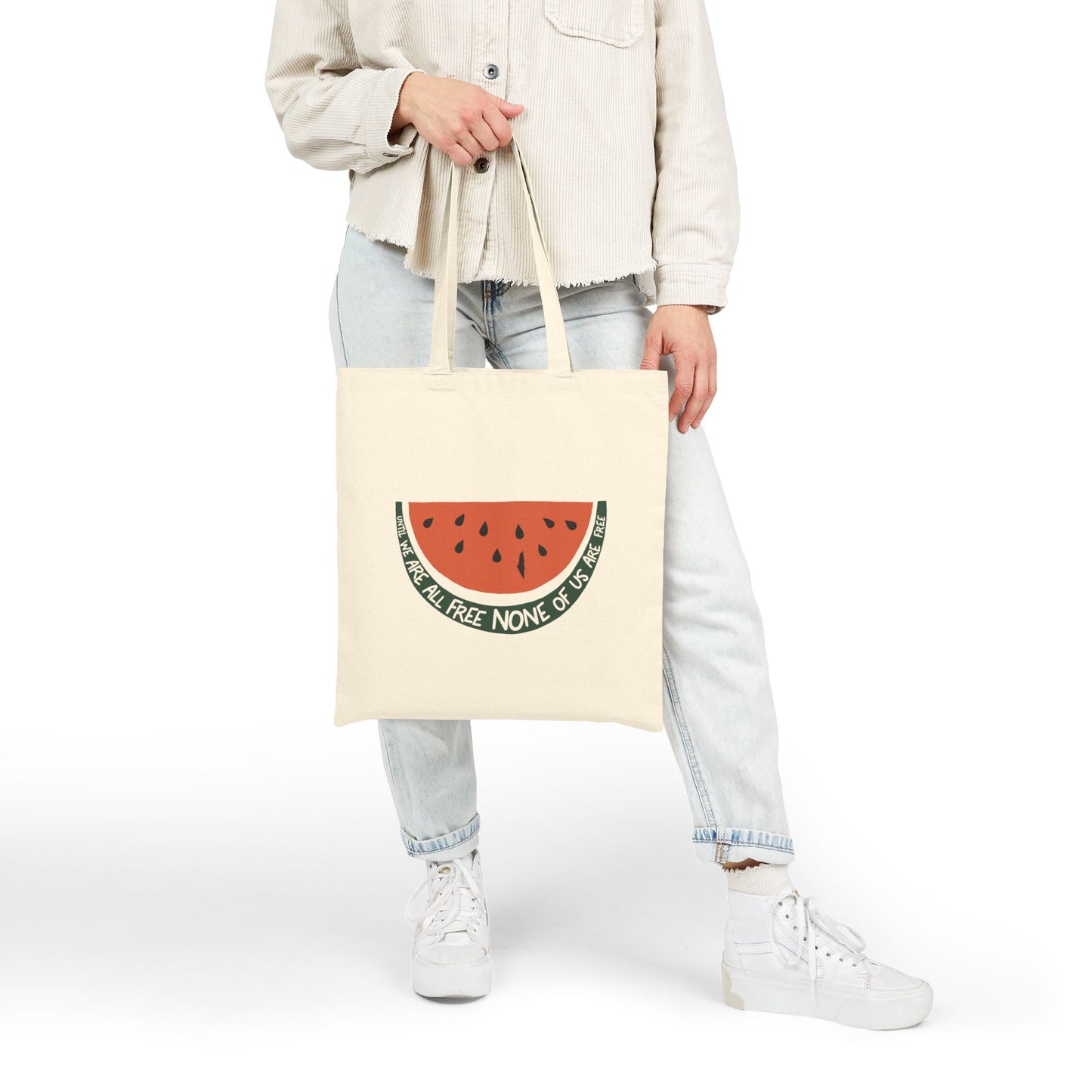 Free Palestine Canvas Tote